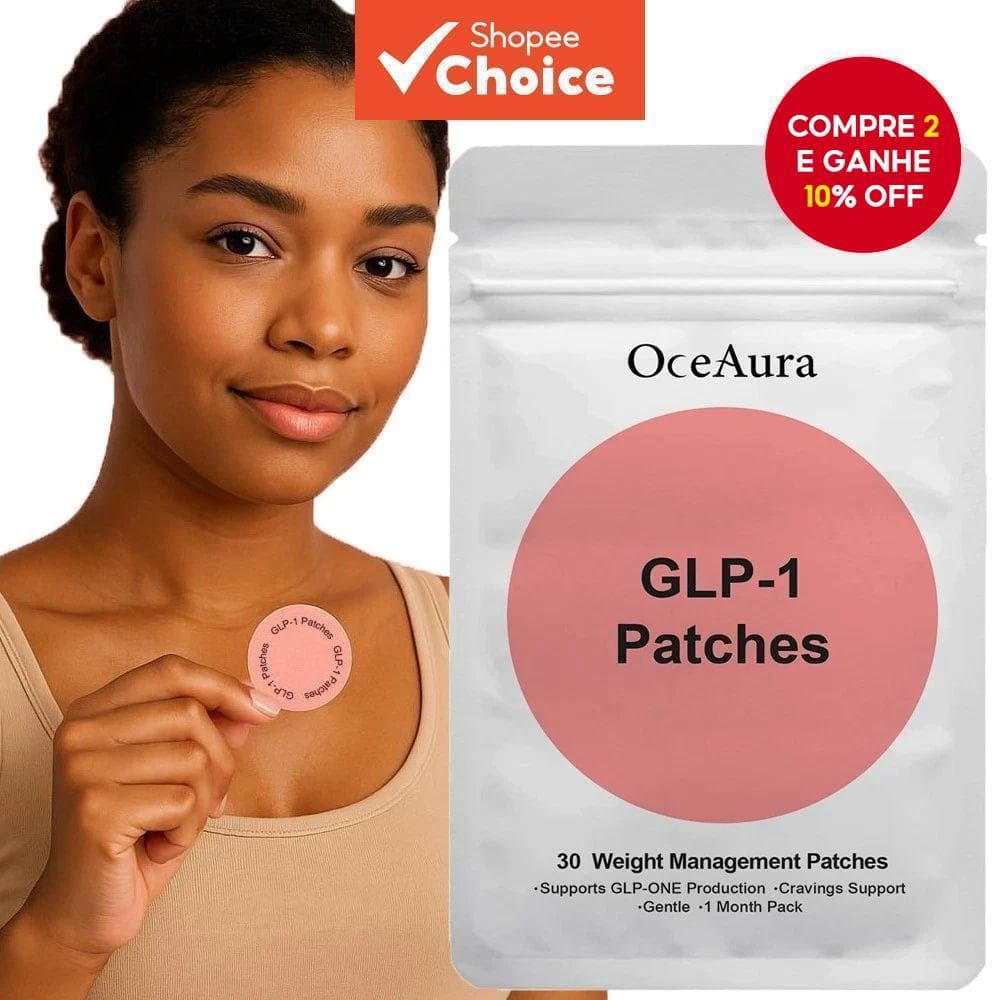  Patches GLP-1 Unissex - 30 Adesivos - Adesivos para Emagrecimento e Controle de Peso