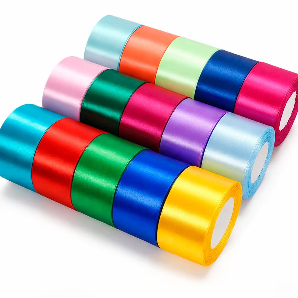 Fita de Cetim Nº 12 50mm – 11m, 23m ou 45m | Laços, Artesanato, Decoração e Várias Cores