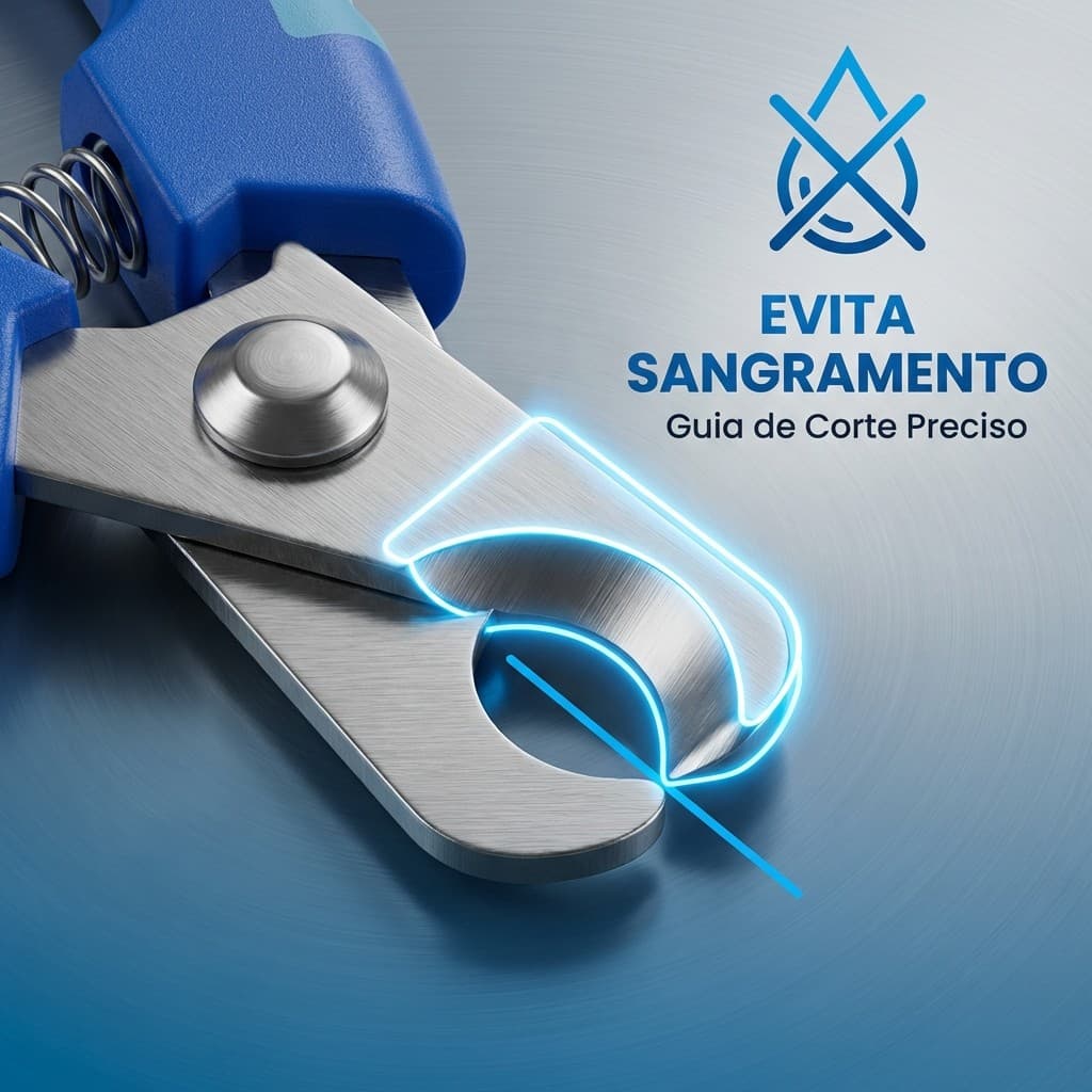 Alicate Cortador de Unha Pet Profissional - Com Trava de Segurança (Cães e Gatos)