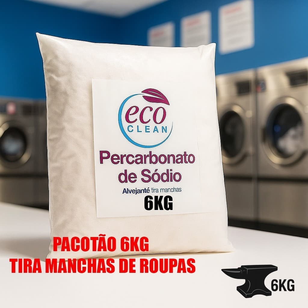 Percarbonato de Sódio 100% Puro Limpeza Profunda e Clareador de Roupas 2KG / 3KG /4KG /5KG /6KG