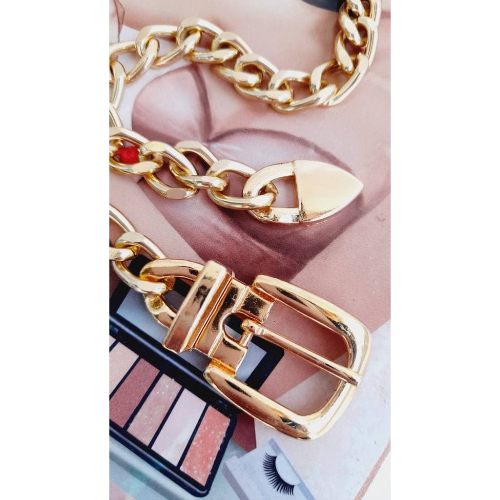 Cinto INFANTIL JUVENIL corrrente LILI fivela  infantil elegante  80cm moda blogueirinha