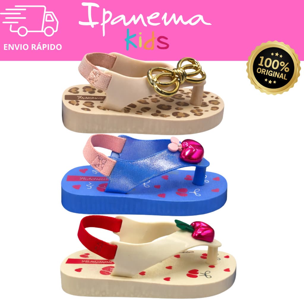 Chinelo De Dedo Infantil Meninas Baby Ipanema Belle 27248