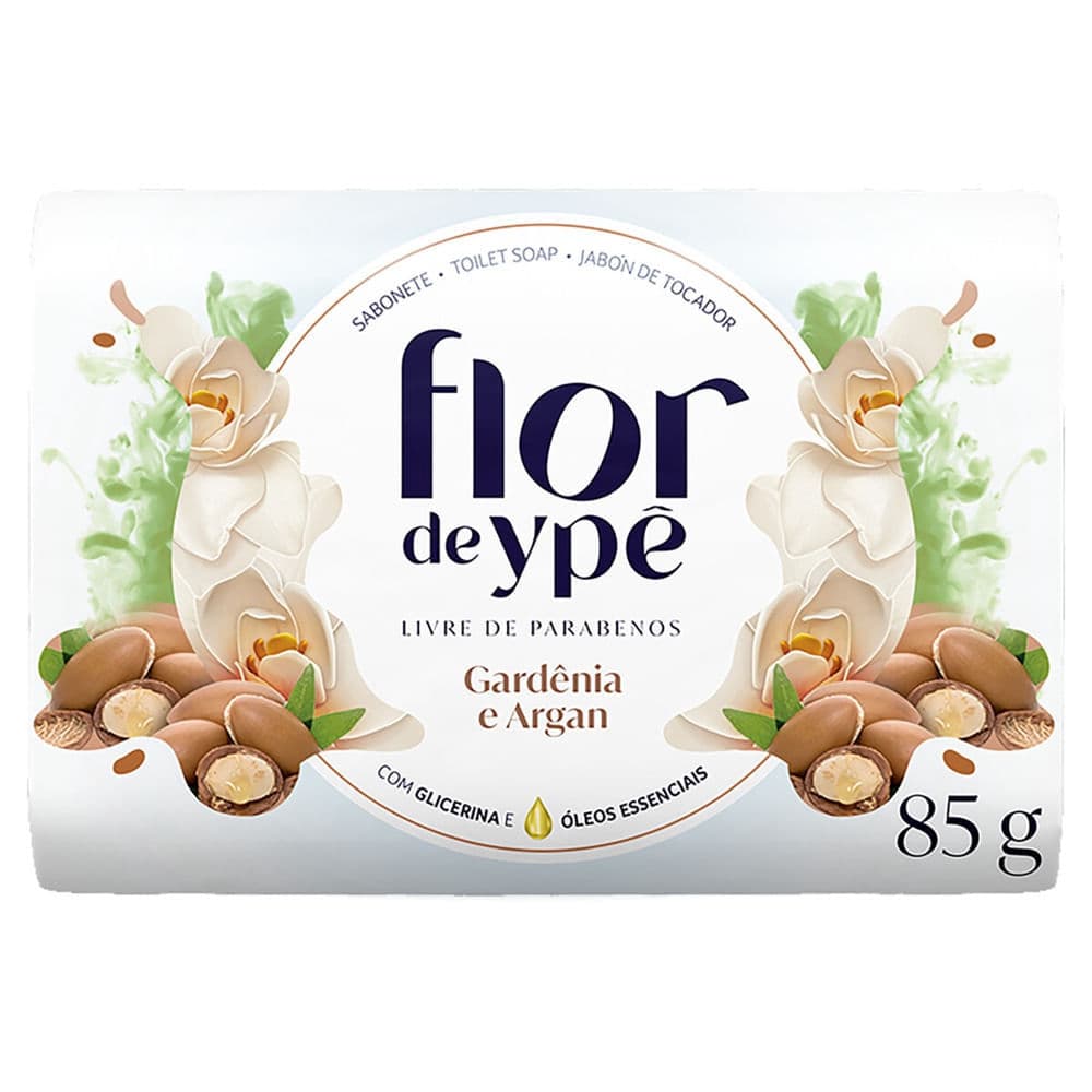Sabonete Flor Ypê Gardênia e Argan 85g