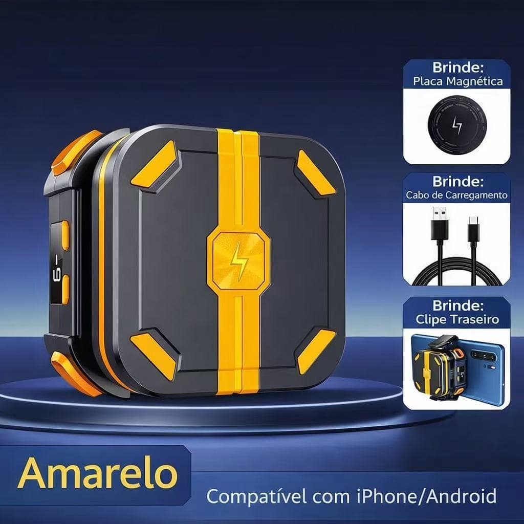Cooler Magnético P70 Gamer Alta Performance para Celular, Sem Fio/com Cabo, Clipe ou Magnético