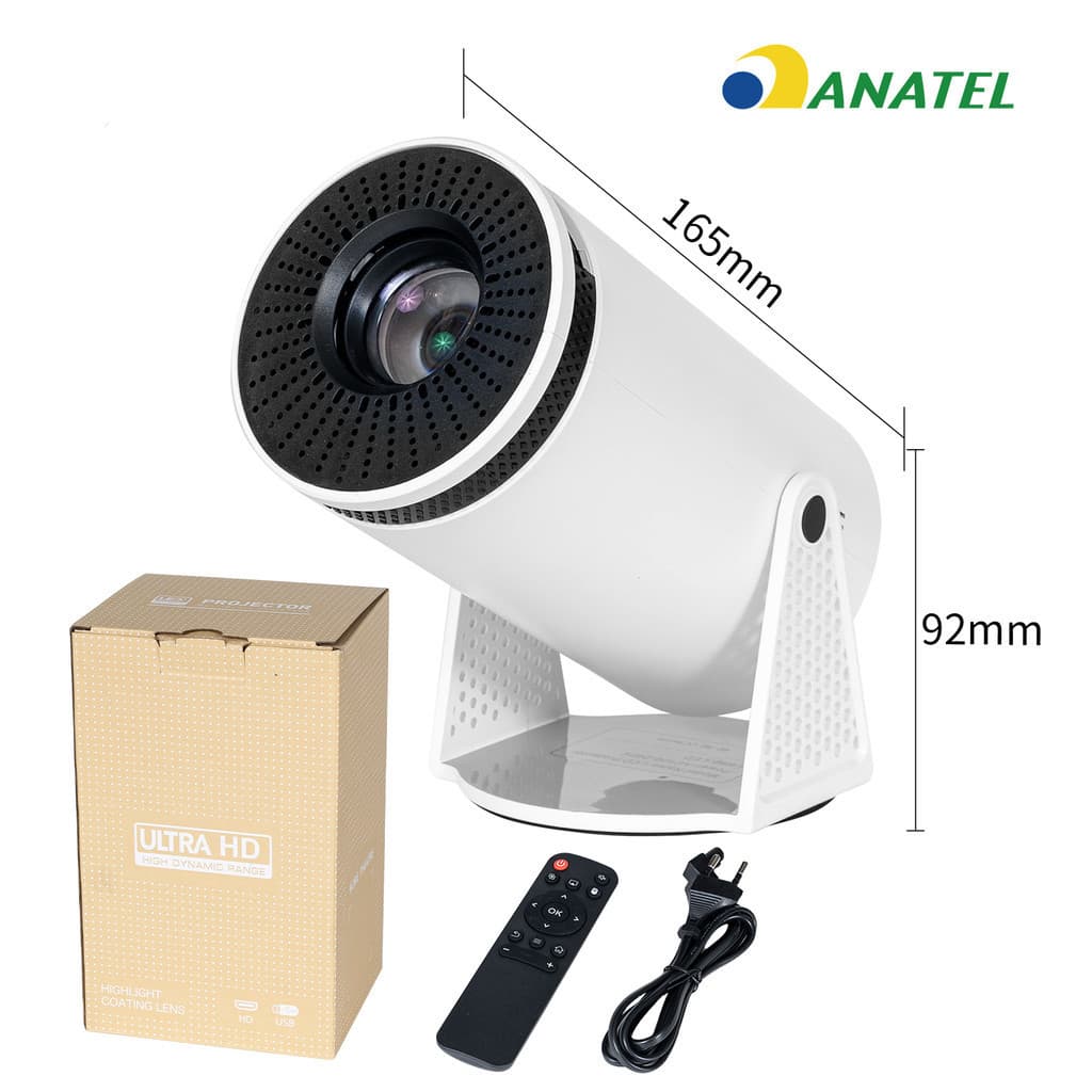 Projetor 4K HD 150 Polegadas Celular, Tv B0x, Xbox, PS, Pc, Wifi e Bluetooth HY300 Magcubic 110/220