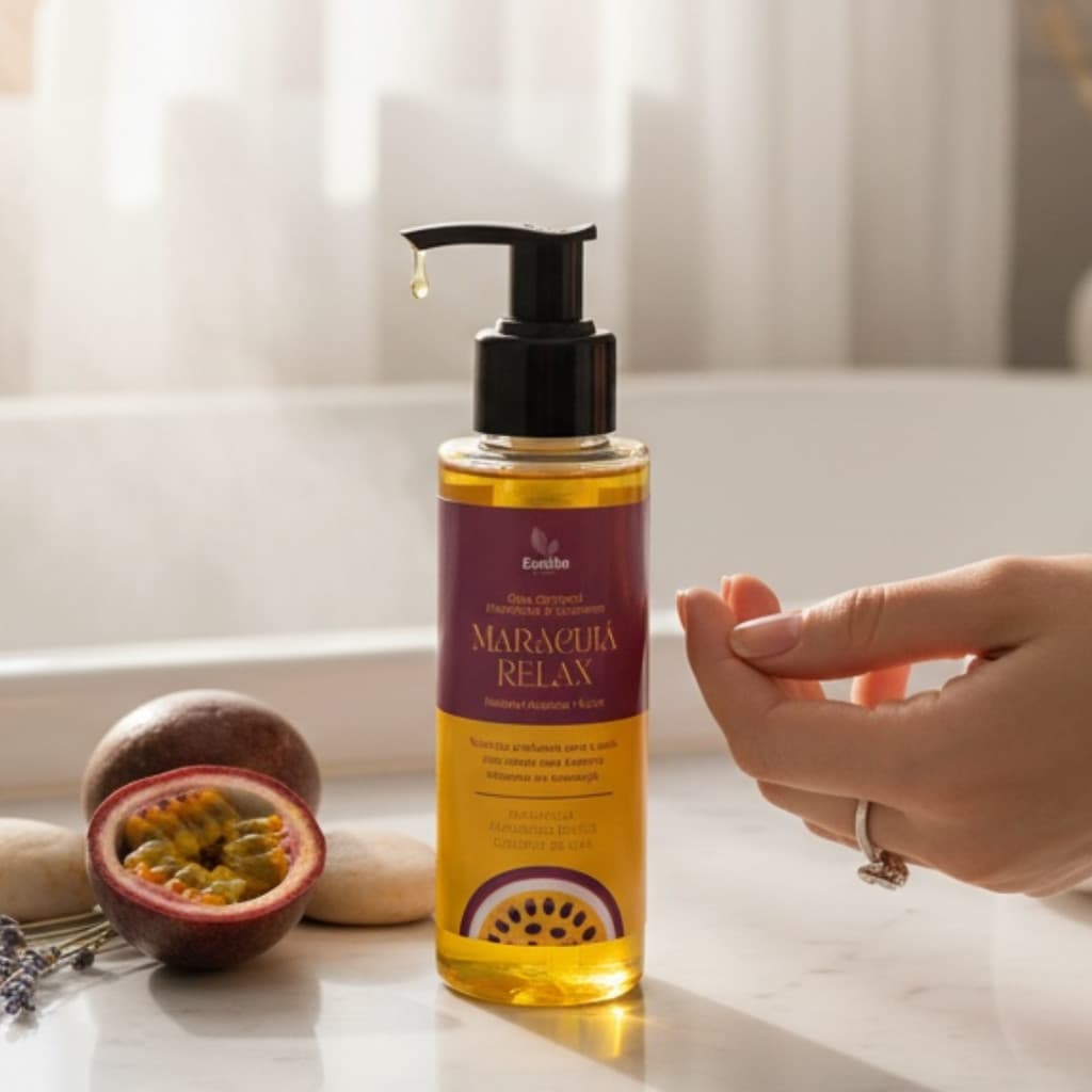 Óleo Corporal Maracujá Relax – Hidratante & Calmante | Pele Macia e Perfumada | 120ml