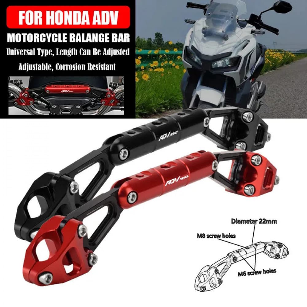 Para HONDA ADV150 ADV160 ADV350 Motocicleta Barra Transversal Guiador Suporte Do Telefone GPS Titular Acessórios