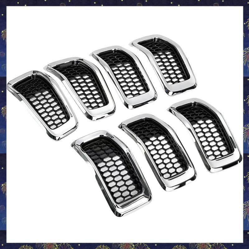 Design Do Favo De Mel Da Malha Amortecedor Carro Grade Dianteira Estilo De Corrida Para O Número Peça 2014-2018 68303626