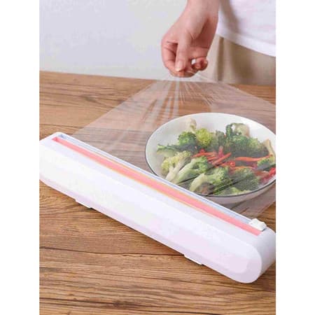 Dispenser Cortador de Plástico Filme PVC Manual Prático Cozinha