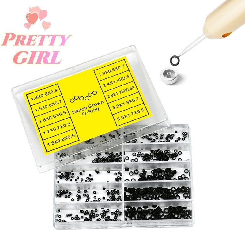 [Pretty ggirl] Nova Mini Arruela De Borracha O-Ring Watch Crown Relógios À Prova D'água Selos Parte Ferramentas De Repar