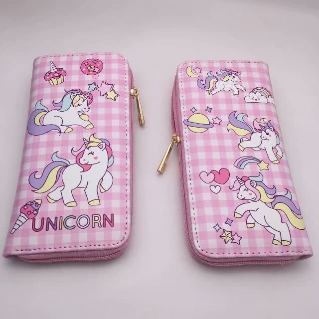 Carteira PU Anime Carteira Nova Carteira Longa Ponto Azul TYBT