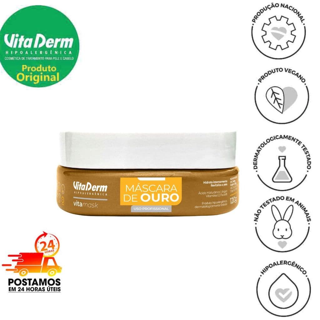 MASCARA DE OURO VITA MASK 120G - VITA DERM