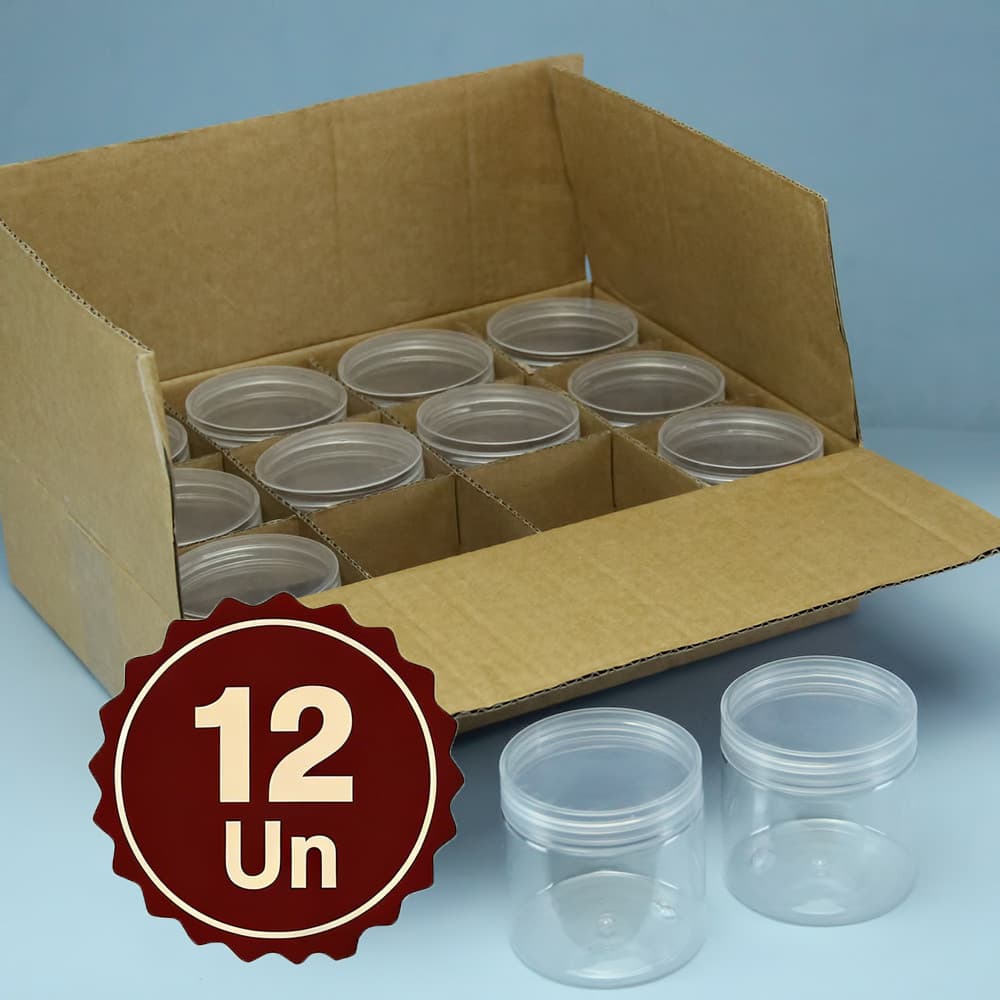 Kit 12 Potes Plásticos 200ml Reutilizáveis Para Armazenar Leite Materno Seguro Para Bebês
