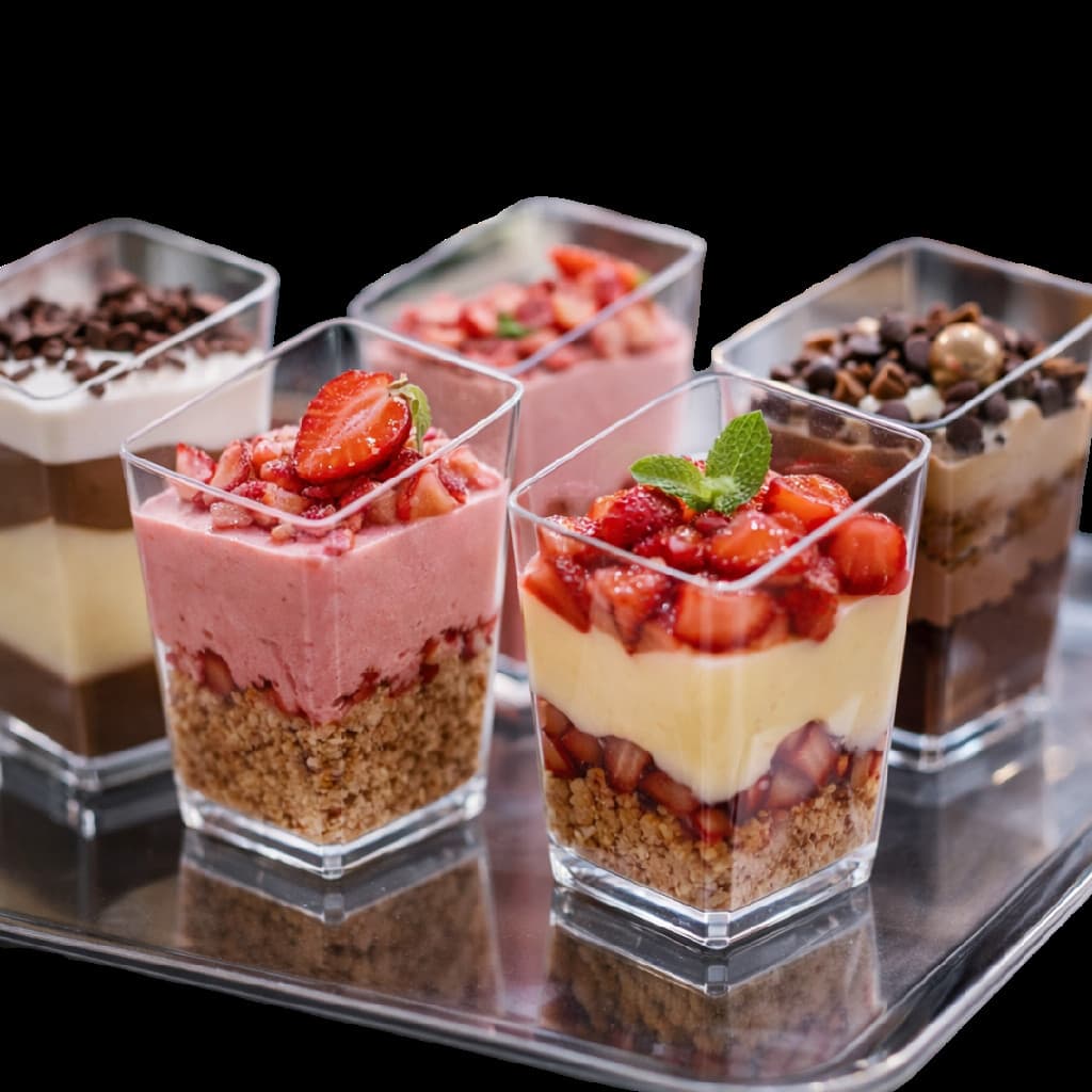 Copo Pic 071 Verrine Square Doces e Mousses 70ml C/ 30 Unid.