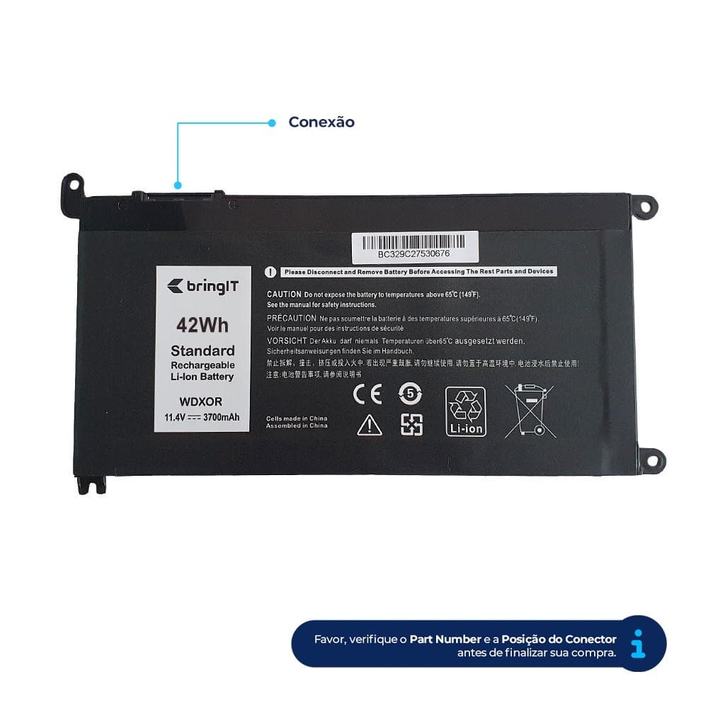 Bateria para Notebook Dell Inspiron P66F001