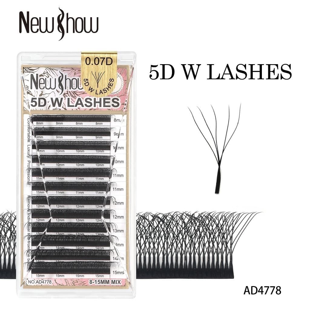 New Show Cílios W Original com Selo Fio W/ 5 D W LASHES 0.07C/D/DD/Extensão de Cilios Alongamento