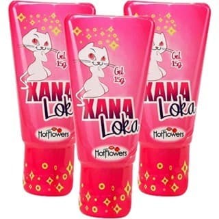KIT Lubrificante Intimo Feminino 3 Xana Loka SEX SHOP Produtos Hot Flowers