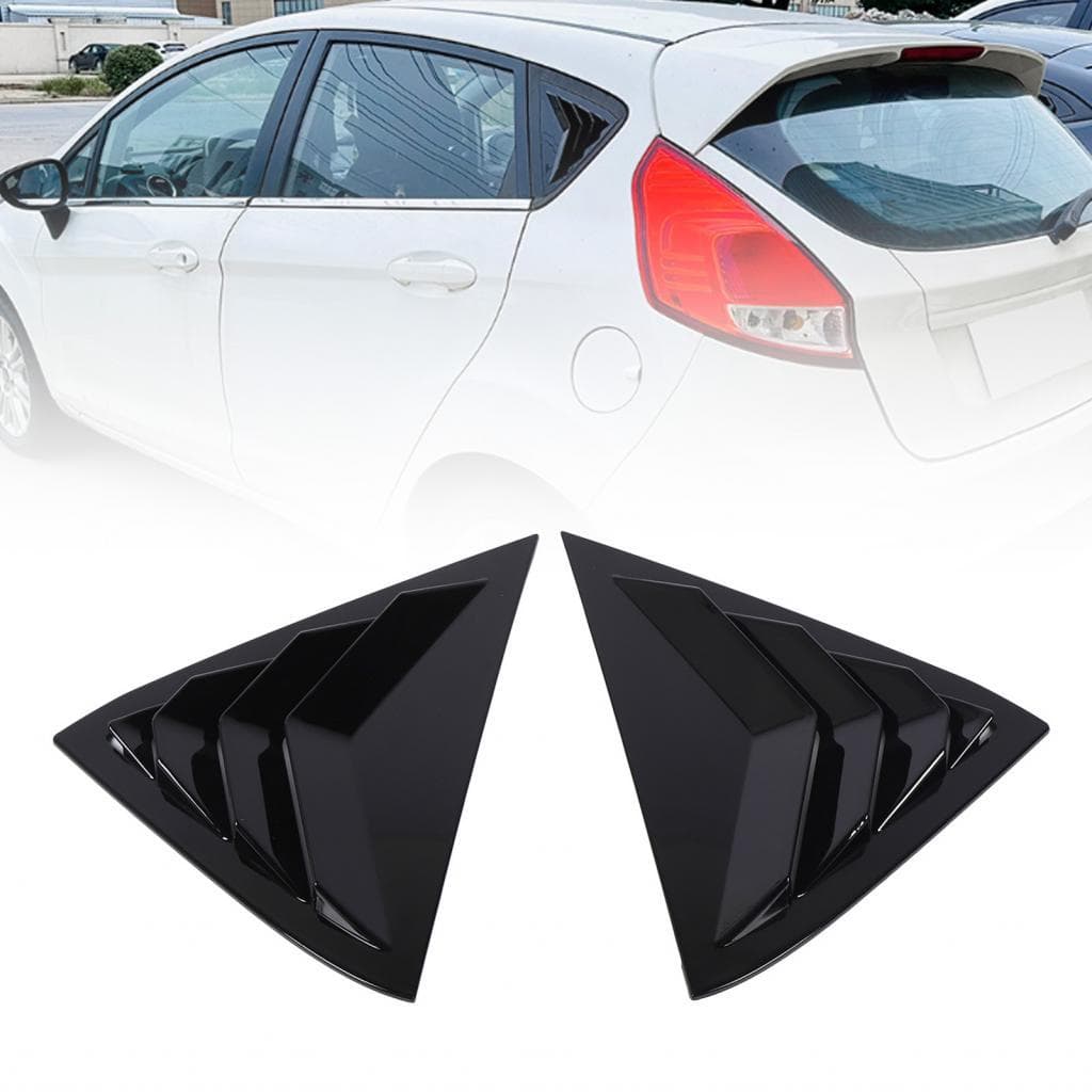 Tampa da veneziana da janela lateral traseira Air Scoop Shade Proteção de privacidade para Fiesta MK7 7.5 2008 a 2017