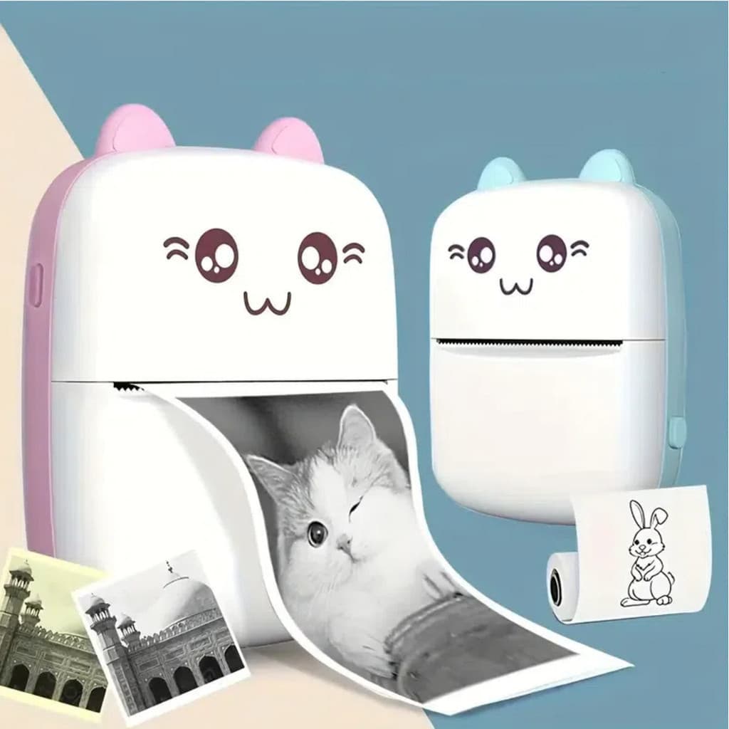 Mini Impressora Térmica Portátil De Bolso Impressão Sem Fio Fotos Notas Bluetooth Para Android Ios