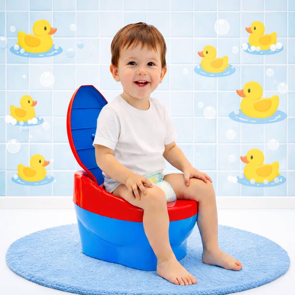 Penico Infantil Troneco Azul Carro Menino Assento Redutor