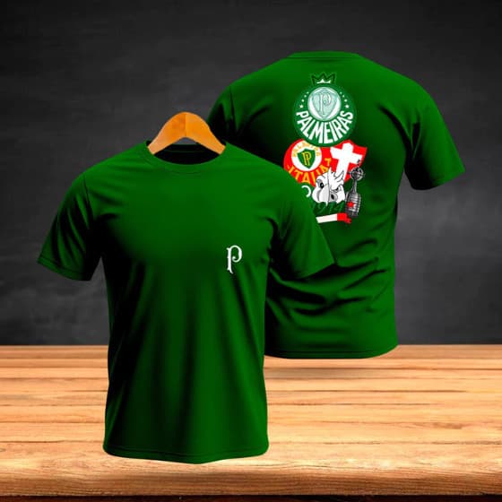 Camiseta Palmeiras Estampa Costas Time Verdão Futebol 100% Algodão Envio Rápido/Imediato Polar.clothing.store