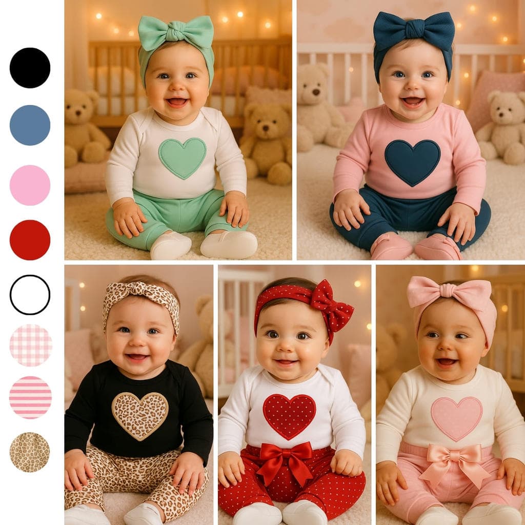 Conjunto Roupa Bebê Menina Body Calça Moda Blogueirinha Inverno Frio Feminino Conjuntinho Roupinha