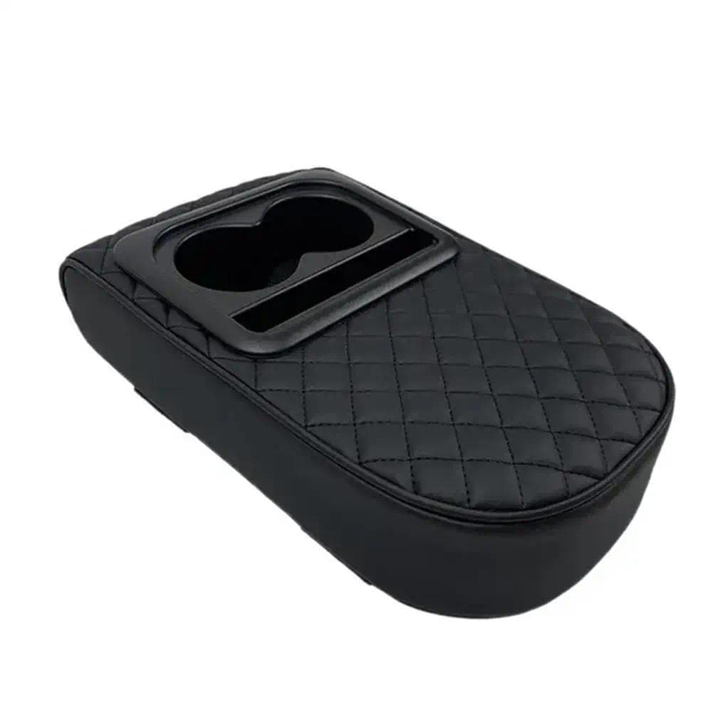 Almofada De Apoio De Braço Para Console Central De Carro Com Suporte De Copo De 2 Furos Amrest Altura