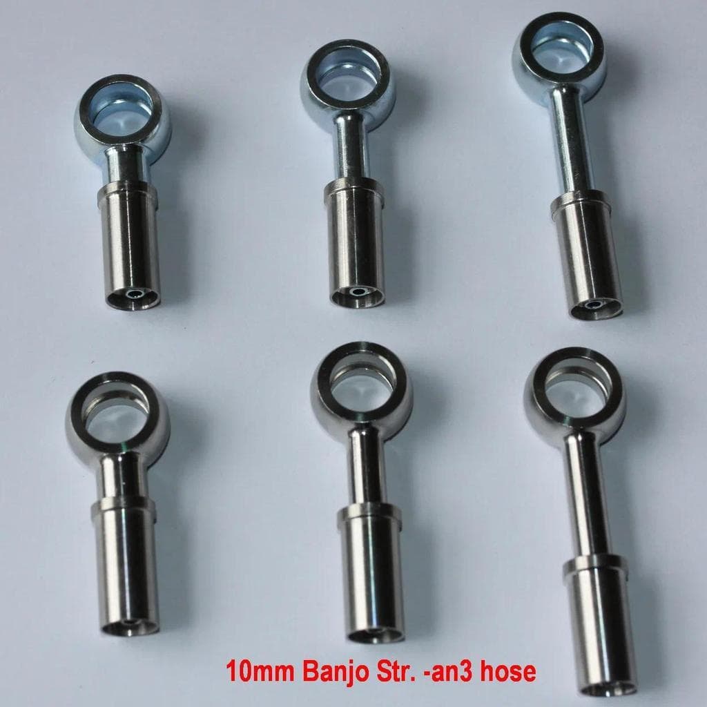 10mm Acessórios Banjo Inoxidável Para Motocicleta Motor Bicicleta Carro De Corrida Hidráulico AN3 Trançado Freio Embreag