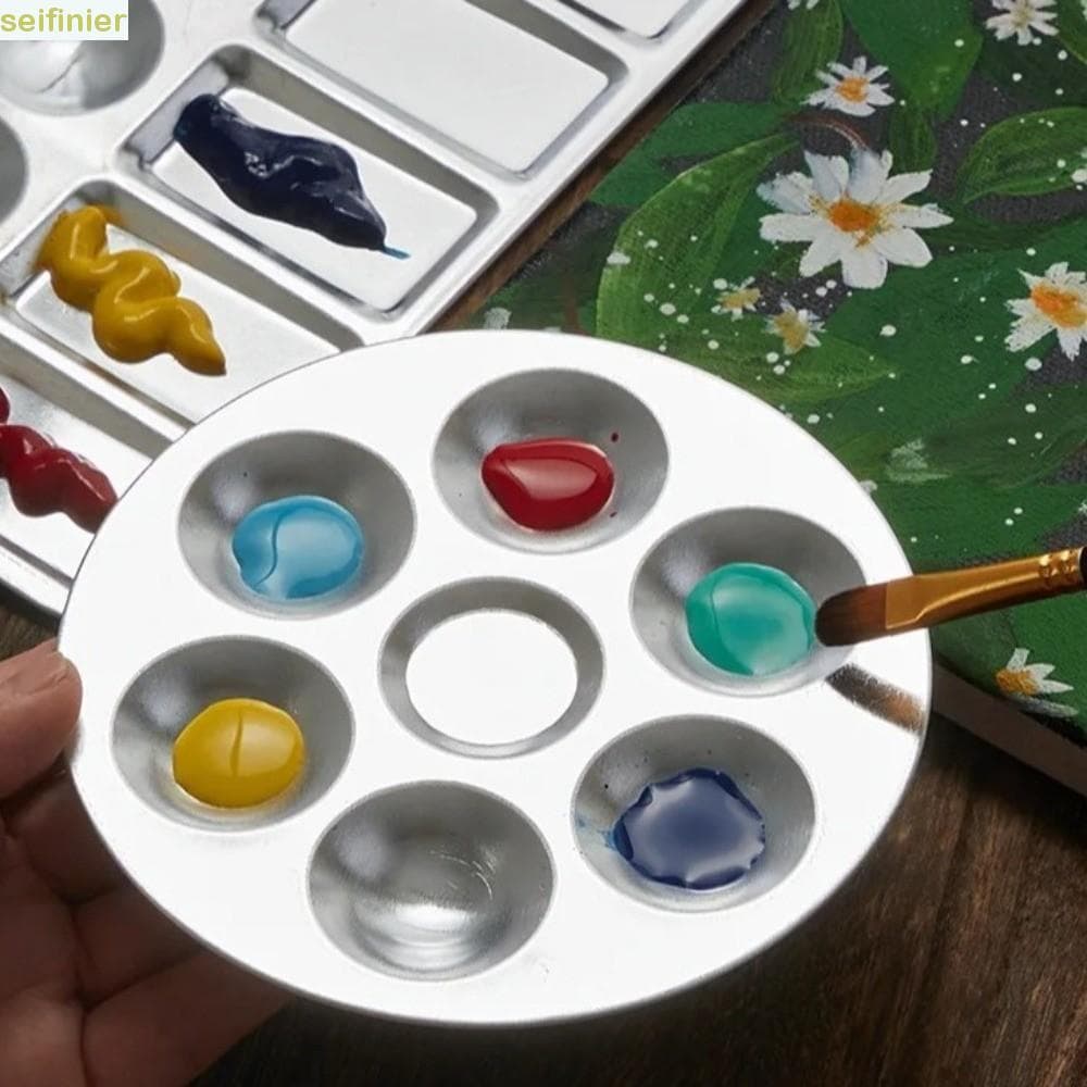 Paleta De Pintura SEIFINIER , Superfície Lisa , Fácil De Enxaguar , Bandeja De Tinta Aquarela , Profissional