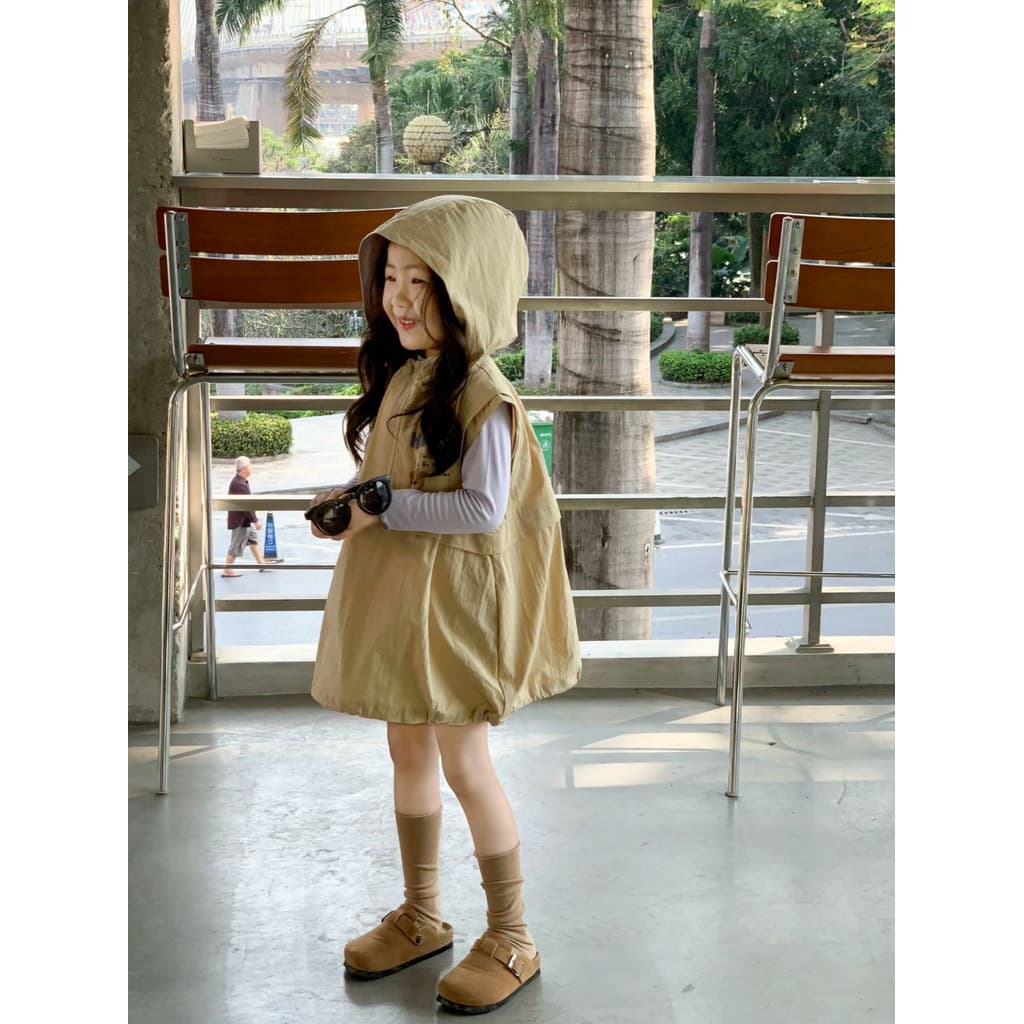 2025 outono novo estilo versão coreana roupas infantis meninas bonito com capuz sem mangas dos desenhos animados colete 