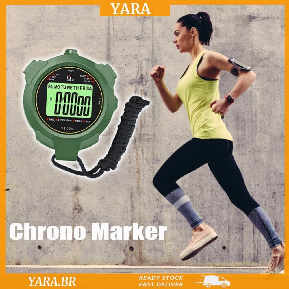 Cozinha Cozinhar Temporizadores Clássico Digital Profissional Handheld LCD Cronógrafo Esportes Cronômetro Com Corda