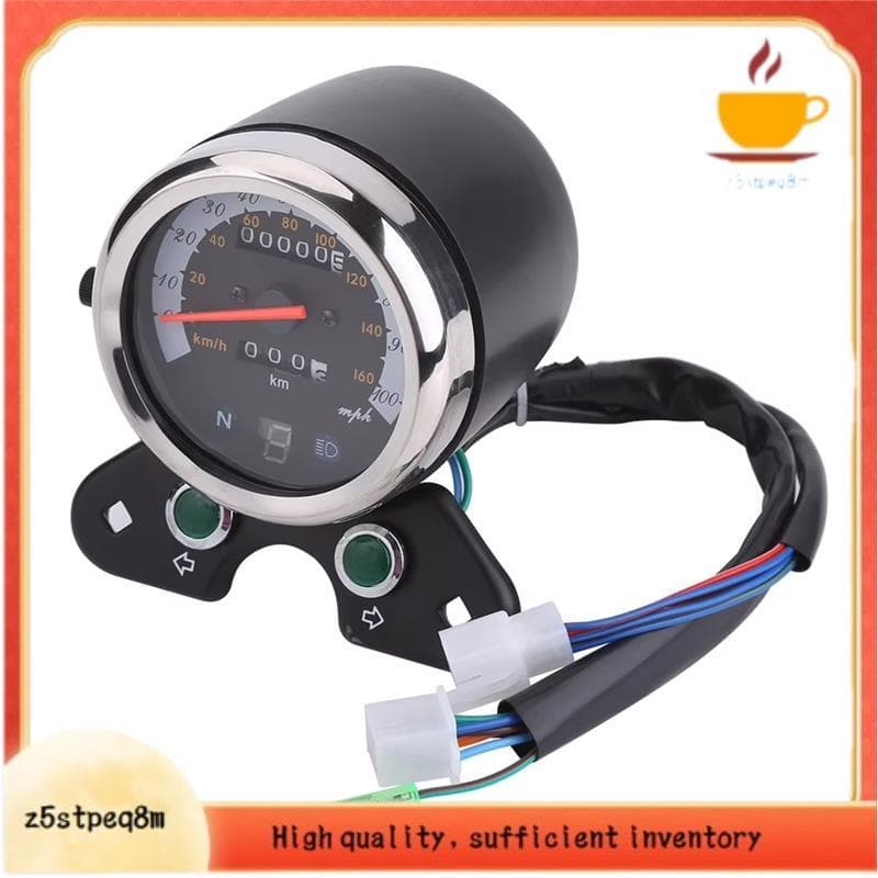 Medidor De Velocímetro De Motocicleta Universal Duplo Odômetro Display Digital Engrenagem