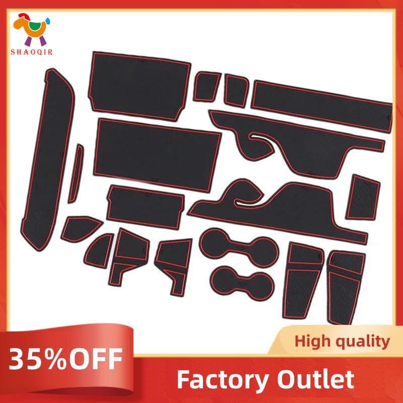 Tapete De Slot De Porta Para Ranger 2023 2024 Compartimento Copo Console Central Forros Acessórios