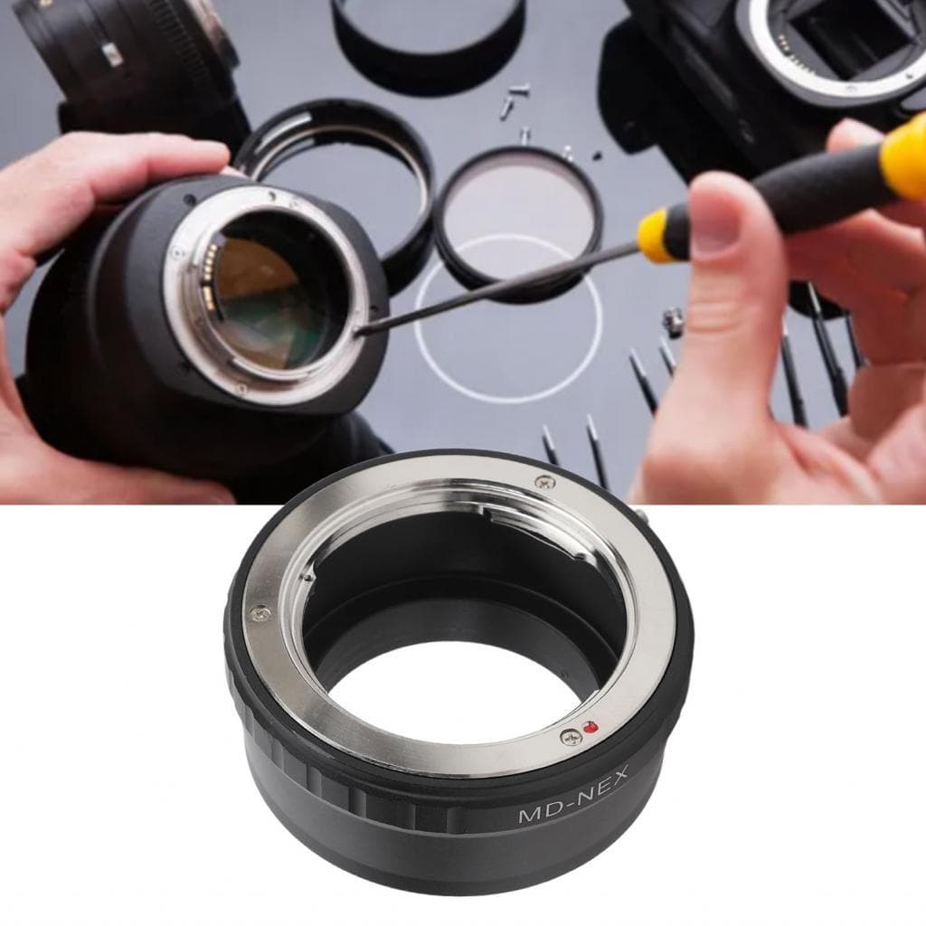 Adaptador de montagem de lente de câmera, liga de alumínio amplamente compatível, ajuste perfeito para A6500 NEX