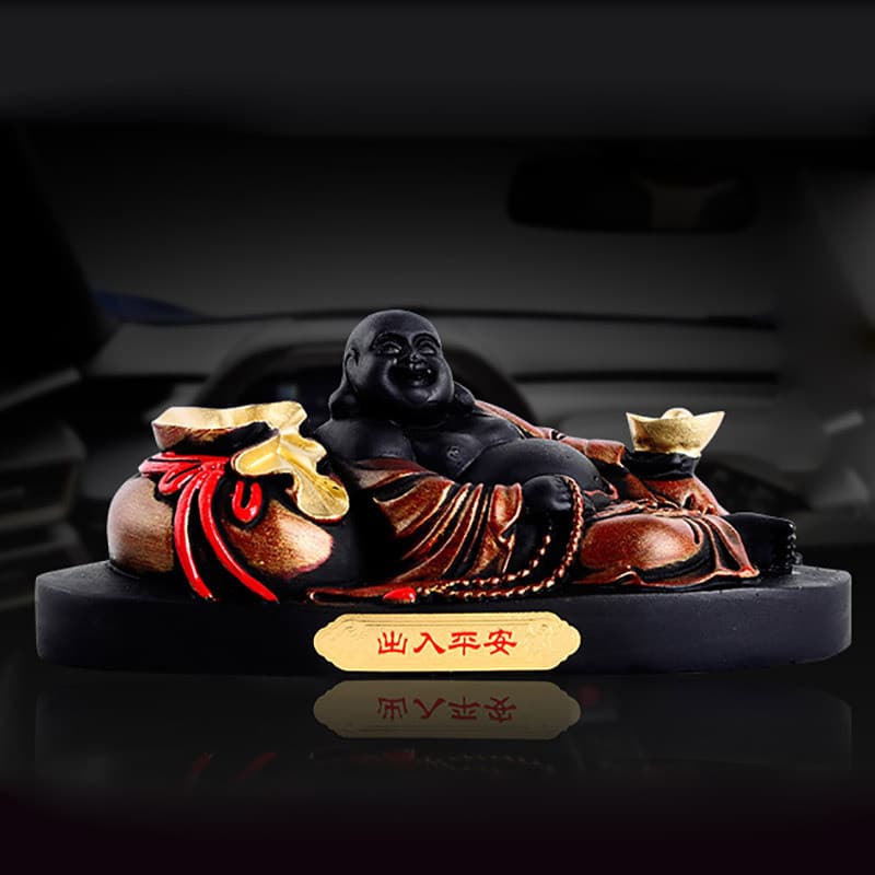 Enfeites de carro lingote de carbono ativado buda saco de dinheiro acessórios do carro suprimentos interiores do carro s