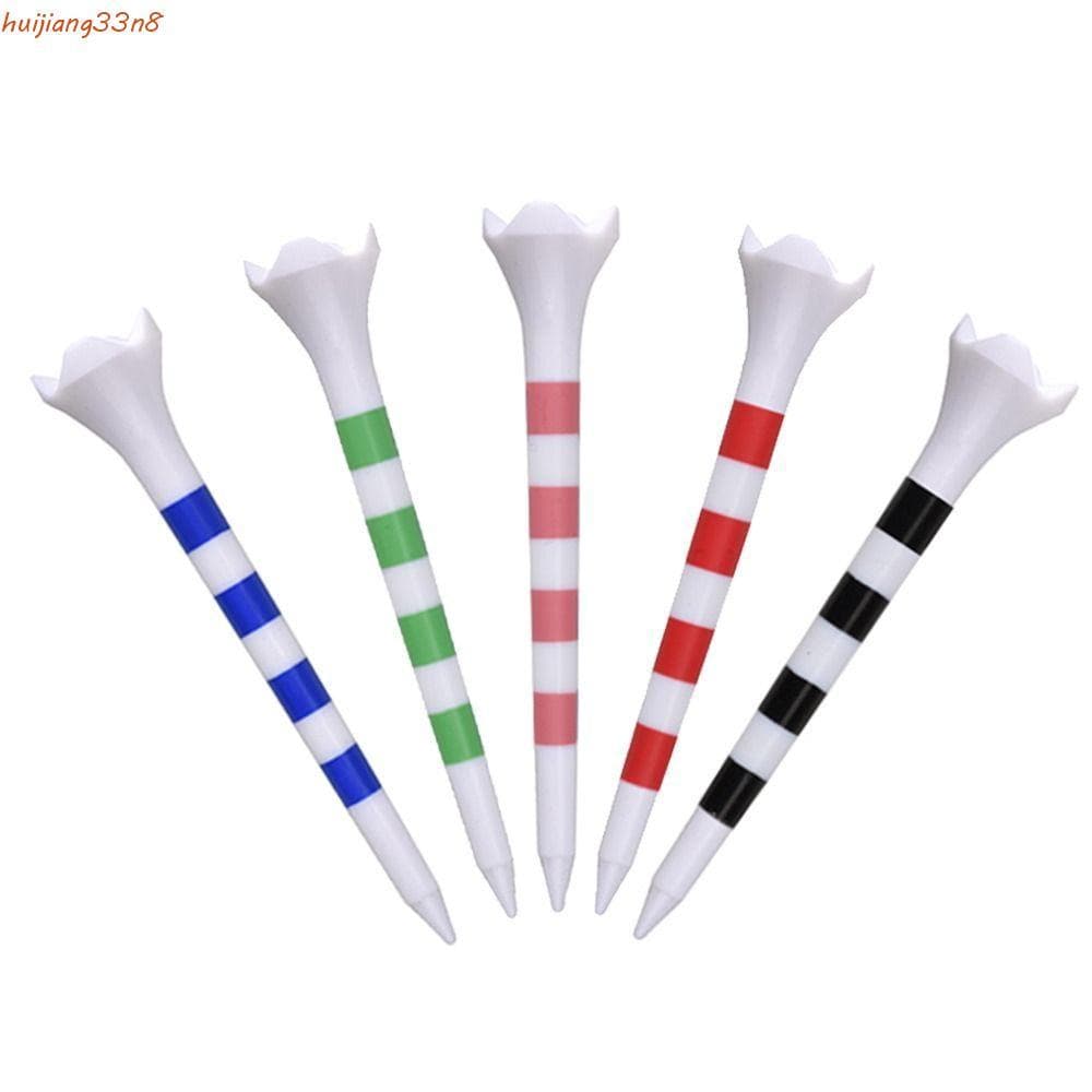 HUIJIANG 20 Peças Conjunto De Camisetas De Golfe , Com Suporte De Bola Durável Listrado , Prática De Plástico 70/83mm