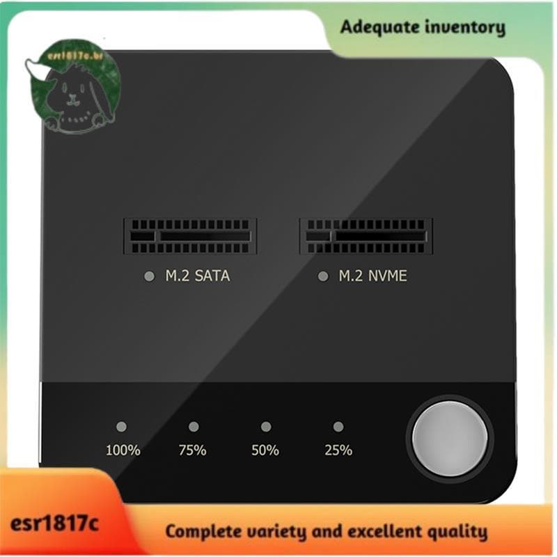 M . 2 Cloner Clone De Dados Offline Duplicador Estação De Acoplamento De Disco Rígido De Dois Baias 2/NVMe Com Indicador