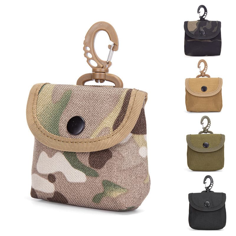 Esportes ao ar livre lazer moeda bolsa portátil caso chave ornamentos sistema MOLLE bolsa tática camuflagem