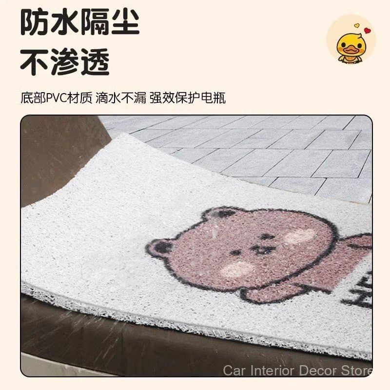 Tapete para os Pés Emma Metaverse Pro para Veículos Elétricos, Capa de Assento Impermeável, Tapete Decorativo Emma com P