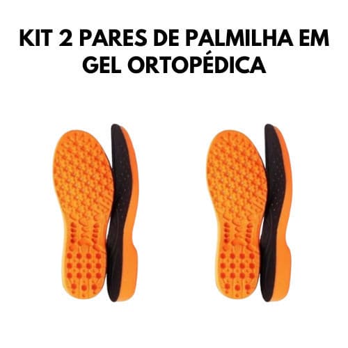 Kit 2 Pares de Palmilha em Gel P.u  Anatômica para quem trabalha em pé