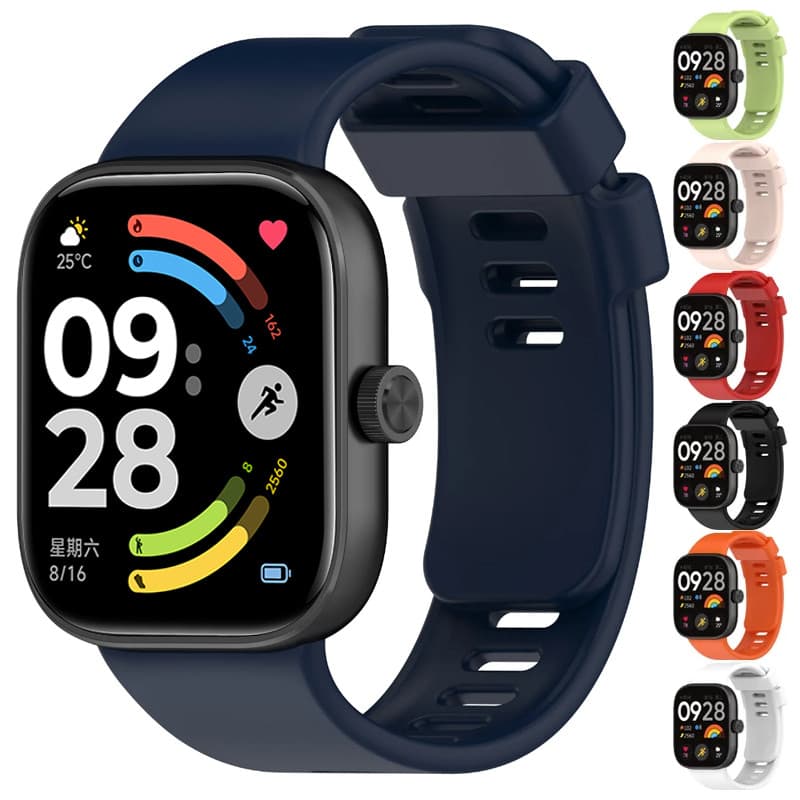 Pulseira de Silicone para Relógio Smartwatch Redmi Watch 6 5 4, Para Xiaomi Band 8 Pro / 9 Pro