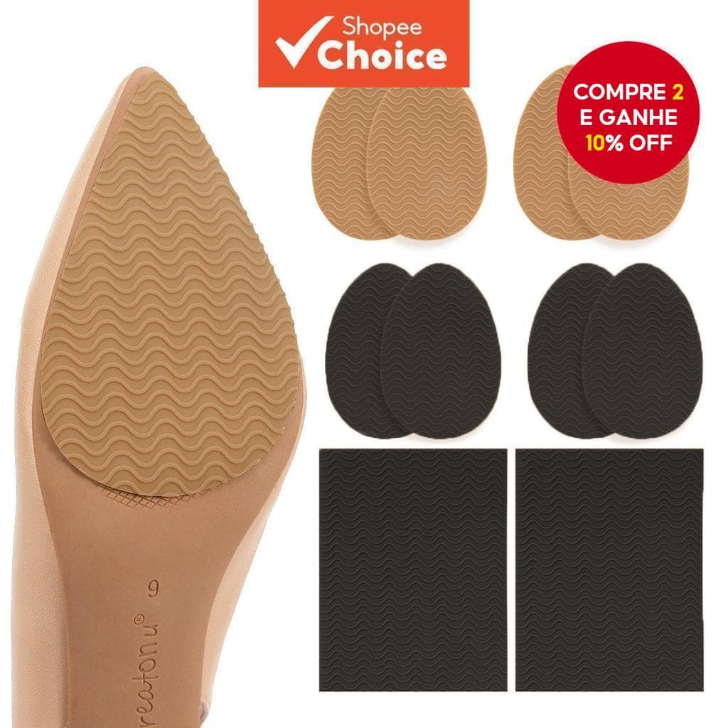 Protetores De Sola Antiderrapantes Autoadesivos Para Salto Alto-1 Par De Adesivos Duráveis Fundo De Sapato Mulheres
