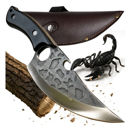 Cutelo Escopião Faca Artesanal Para Cozinha Churrasco Muito Afiada