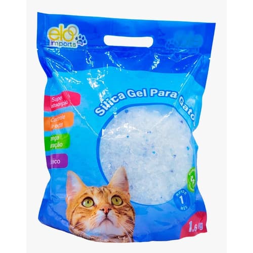 Sílica Gel Para Gatos Areia Sanitária Pet 1,6kg