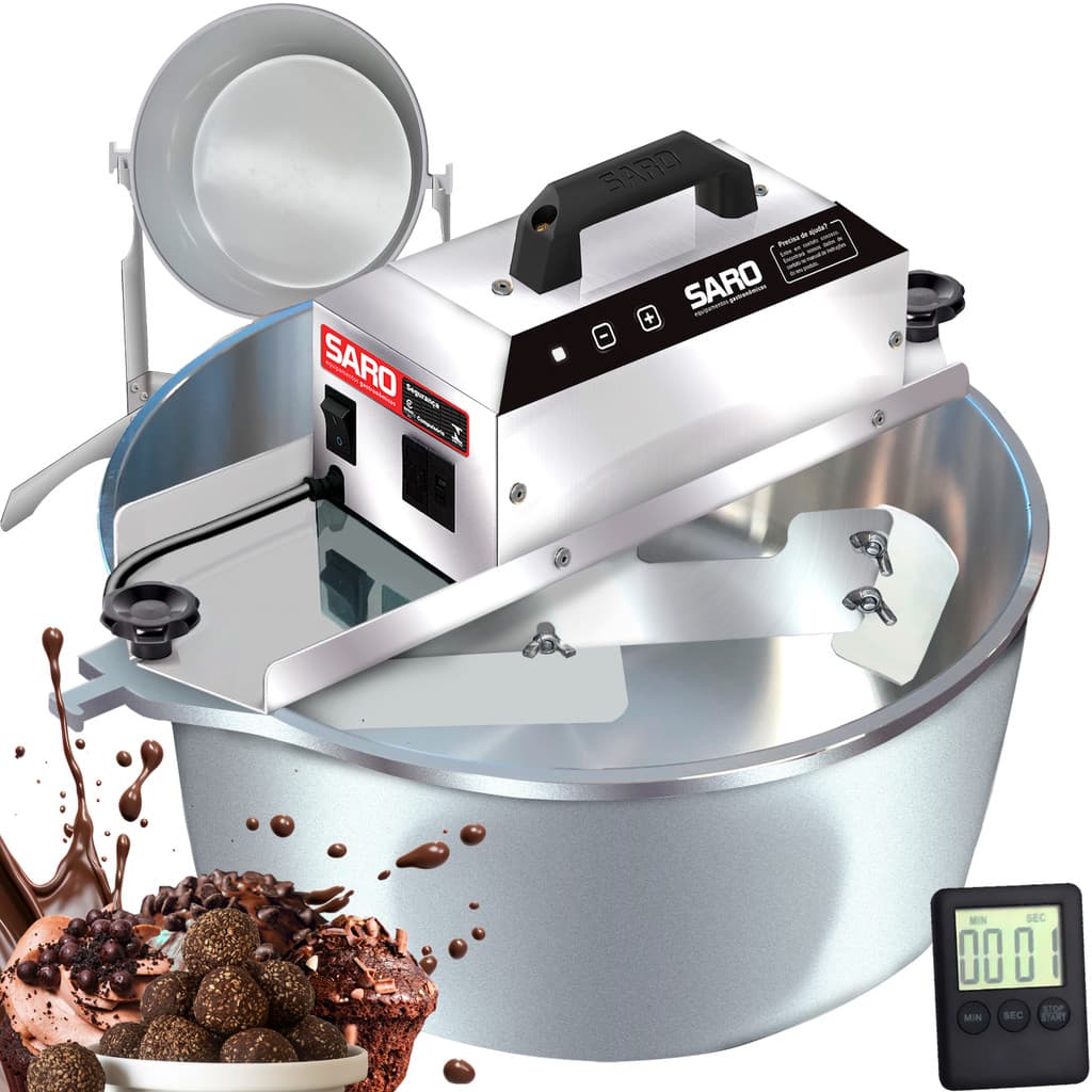 PA21AC Misturador Elétrico G2 21 Litros Bivolt + Suporte Vira Panela e TImer - Panela Automática