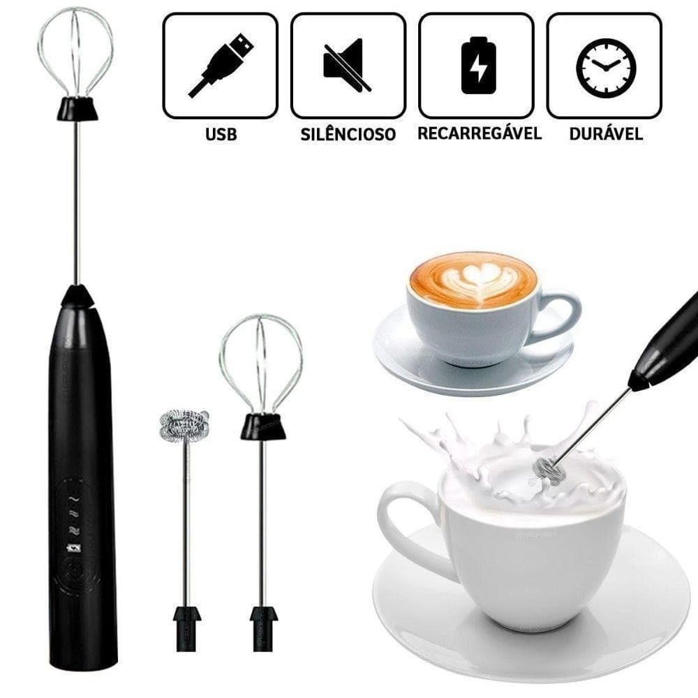 Mini Mixer Misturador Bebidas Ovos Portátil Elétrico Bateria 008