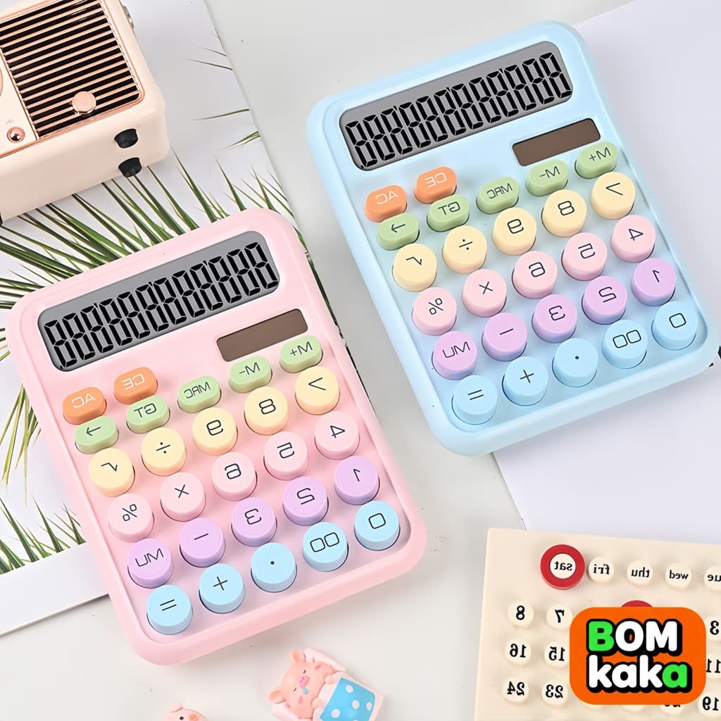 Calculadora Colorida Morandi De 12 Dígitos Teclado Mecânico De Ponto Grande Escola & Papelaria De Escritório