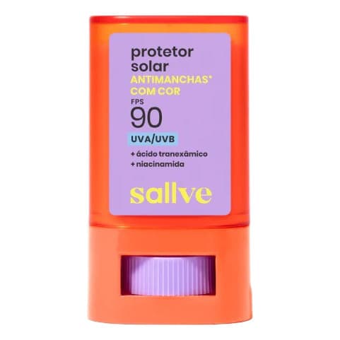 Protetor Solar Antimanchas Cor 2 Em Bastão 90fps Sallve