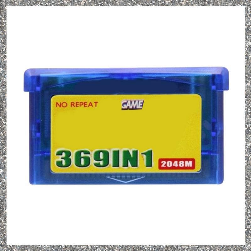 Jogo 369 Em 1 Para Cartão De Console De Videogame Avançado Combinado Inglês