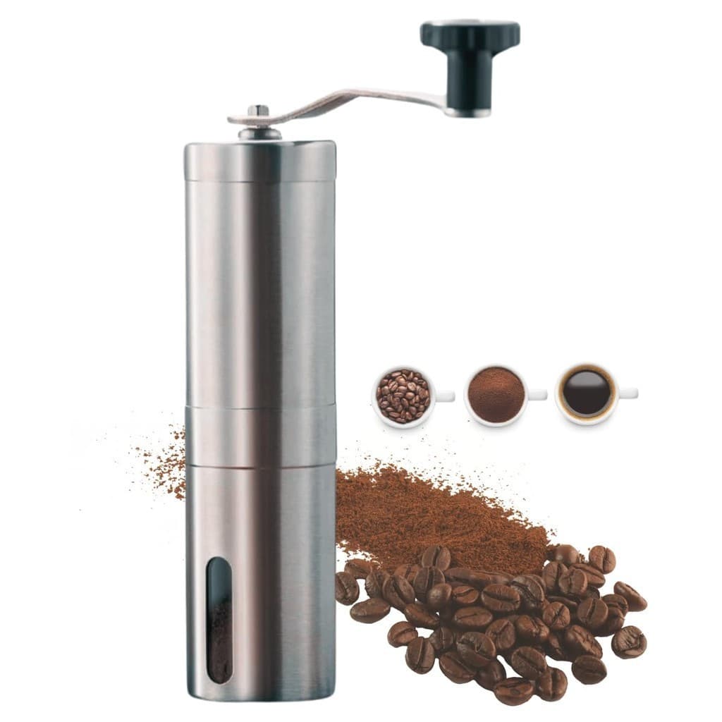 Moedor Manual de Café Temperos Inox Portátil Cerâmica